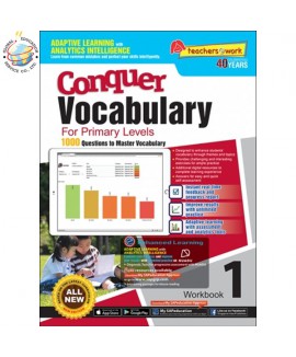 แบบทดสอบภาษาอังกฤษ ป.1  Conquer Vocabulary For Primary Levels Workbook 1 + NUADU