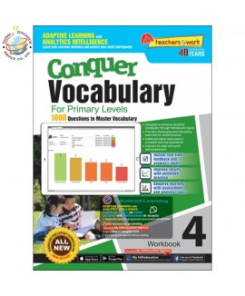 แบบทดสอบภาษาอังกฤษ ป.4  Conquer Vocabulary For Primary Levels Workbook 4 + NUADU