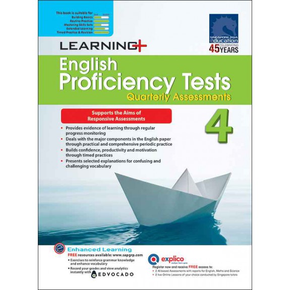 แบบฝึกหัดอังกฤษ Proficiency Tests English Continual Assessment & Semestral Assessment Primary 4