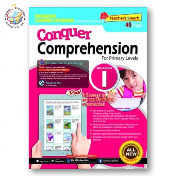 แบบฝึกหัดสรุปใจความภาษาอังกฤษ Conquer Comprehension For Primary Levels Workbook 1 