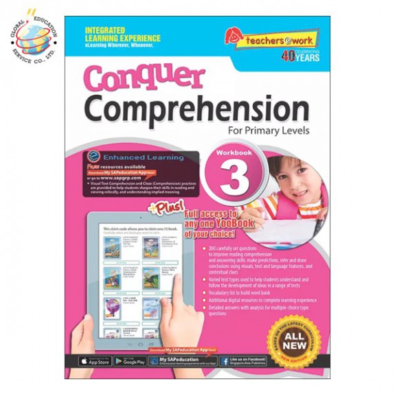 แบบฝึกหัดสรุปใจความภาษาอังกฤษ Conquer Comprehension For Primary Levels Workbook 3