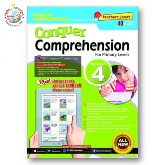แบบฝึกหัดสรุปใจความภาษาอังกฤษ Conquer Comprehension For Primary Levels Workbook 4