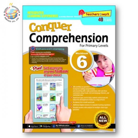 แบบฝึกหัดสรุปใจความภาษาอังกฤษ Conquer Comprehension For Primary Levels Workbook 6