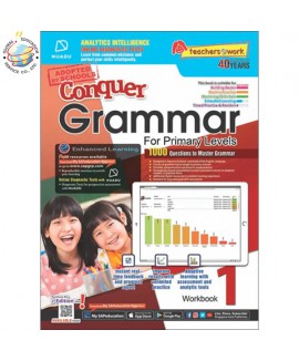 แบบทดสอบภาษาอังกฤษ ป. 1  Conquer Grammar For Primary Levels Workbook 1 + NUADU
