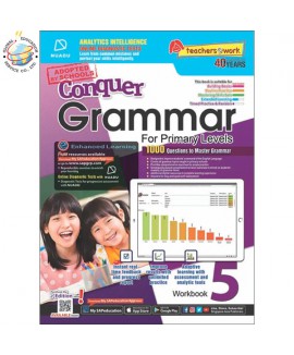 แบบทดสอบภาษาอังกฤษ ป. 5  Conquer Grammar For Primary Levels Workbook 5 + NUADU