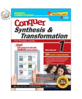 แบบฝึกหัดการเขียนประโยค ไวทยากรณ์ แกรมมา ภาษาอังกฤษ ป.1 Conquer Synthesis & Transformation Workbook 1