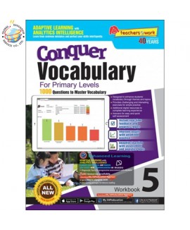 แบบทดสอบภาษาอังกฤษ ป.5  Conquer Vocabulary For Primary Levels Workbook 5 + NUADU