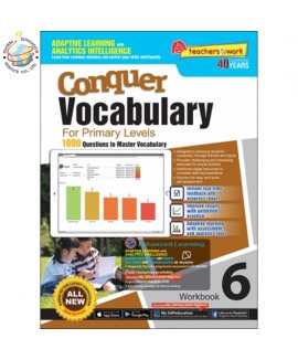 แบบฝึกหัดเสริมภาษาอังกฤษ ป.6  Conquer Vocabulary For Primary Levels Workbook 6 