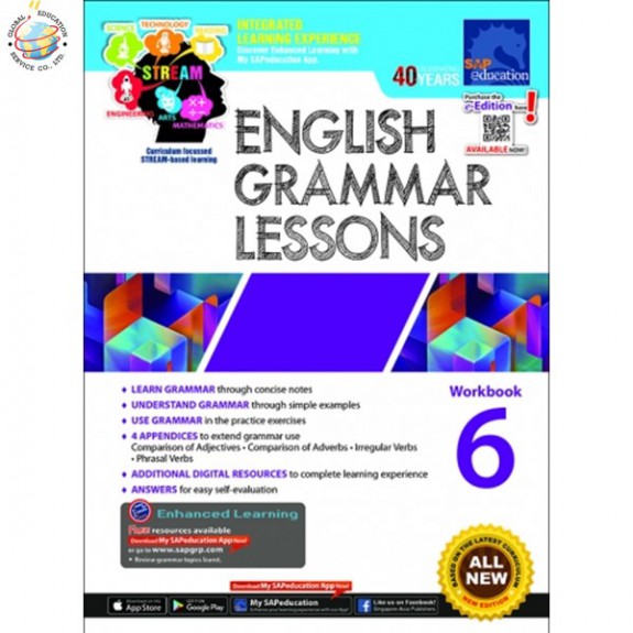 แบบฝึกหัดภาษาอังกฤษ Grammar ป.6 English Grammar Lessons Workbook 6