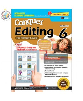 แบบฝึกหัดเสริมแก้คำศัพท์ภาษาอังกฤษ ป.6 Conquer Editing Workbook 6