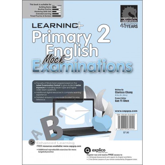 แบบทดสอบภาอังกฤษ ป.2 LEARNING+ Primary 2 English Mock Examinations