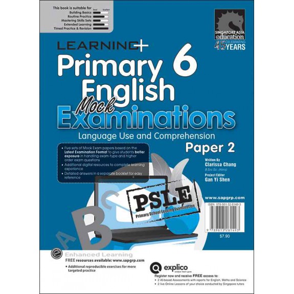 แบบทดสอบภาอังกฤษ ป.6 LEARNING+ Primary 6 English Mock Examinations
