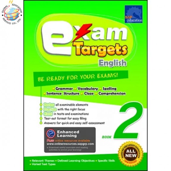 แบบฝึกหัดเสริมภาษาอังกฤษ ป.2  Exam Targets English Book 2