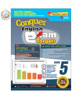 แบบทดสอบภาษาอังกฤษ ป.5  Conquer Exam Targets English Book 5 + NUADU