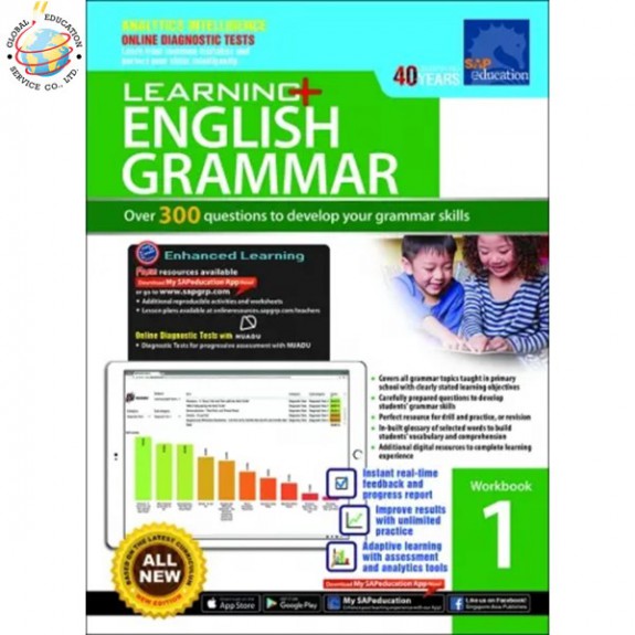 แบบฝึกหัดภาษาอังกฤษ Grammar ป.1 Learning+English Grammar Workbook 1