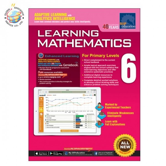 แบบฝึกหัดคณิตศาสตร์ ป.6  Learning Mathematics For Primary Levels 6