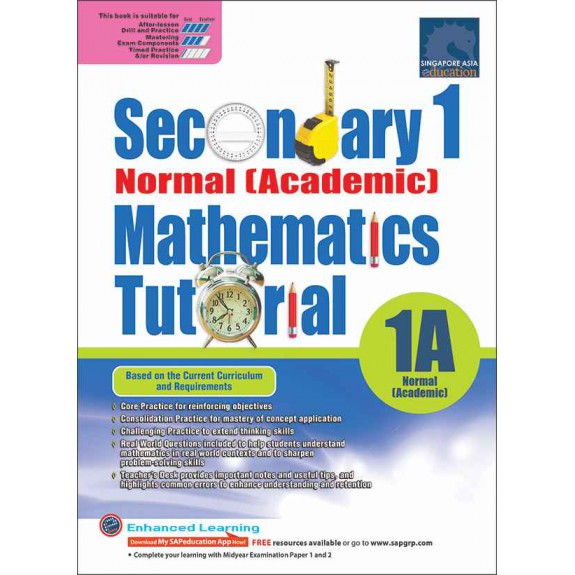 แบบฝึกหัดเสริมคณิตศาสตร์ ม.1 Secondary 1 Mathematics Tutorial 1A Normal (Academic)