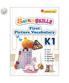 แบบฝึกหัดภาษาอังกฤษระดับอนุบาล Super Skills First Picture Vocabulary K1