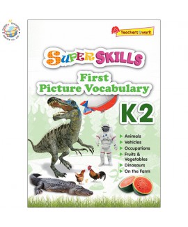 แบบฝึกหัดภาษาอังกฤษระดับอนุบาล Super Skills First Picture Vocabulary K2
