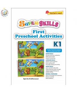 แบบฝึกหัดภาษาอังกฤษระดับอนุบาล Super Skills First Preschool Activities K1