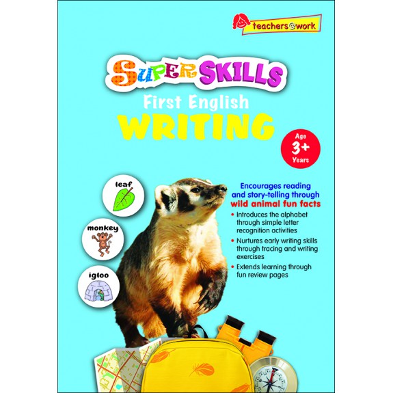 แบบฝึกหัดภาษาอังกฤษระดับอนุบาล Super Skills First English Writing (Age 3+ Years)