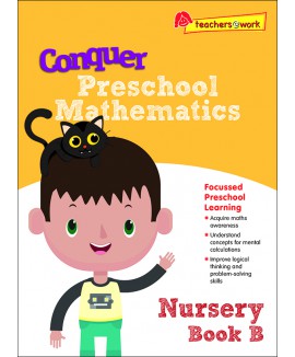 SAP_แบบฝึกหัดคณิตศาสตร์ภาษาอังกฤษระดับอนุบาล Conquer Preschool Mathematics Nursery Book B