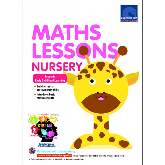 SAP_Maths Lessons Nursery แบบฝึกหัดคณิตศาสตร์ภาษาอังกฤษระดับอนุบาล 1