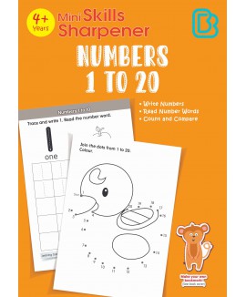 SAP_Mini Skills Sharpener NUMBERS 1 TO 20 (4+ Years) สมุดฝึกทักษะขนาดเล็ก ตัวเลข 1 ถึง 20 (สำหรับเด็กอายุ 4 ปีขึ้นไป) 