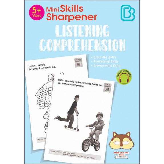 SAP_Mini Skills Sharpener LISTENING COMPREHENSION (5+ Years) สมุดภาพระบายสีสำหรับฝึกฝนทักษาะการฟัง (สำหรับเด็กอายุ 5 ปีขึ้นไป) 
