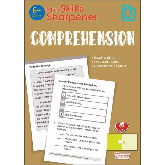 SAP_Mini Skills Sharpener COMPREHENSION (6+ Years) แบบฝึกการอ่านจับใจความ (สำหรับเด็กอายุ 6 ปีขึ้นไป) 