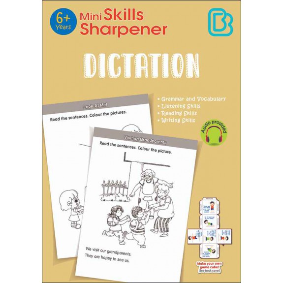 SAP_Mini Skills Sharpener DICTATION (6+ Years) สมุดภาพระบายสีสำหรับเขียนตามคำสั่ง (สำหรับเด็กอายุ 6 ปีขึ้นไป) 
