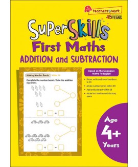 SAP_Super Skills First Preschool Maths ADDITION and SUBTRACTION (Age 4+ Years)  แบบฝึกหัดคณิตศาสตร์การ + - สำหรับอนุบาล 4 ปีขึ้นไป