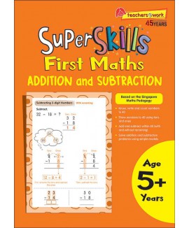 SAP_Super Skills First Preschool Maths ADDITION and SUBTRACTION (Age 5+ Years)  แบบฝึกหัดคณิตศาสตร์การ + - สำหรับอนุบาล 5 ปีขึ้นไป