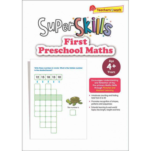 SAP_Super Skills First Preschool Maths (Age 4+ Years) แบบฝึกหัดคณิตศาสตร์สำหรับอนุบาล 4 ปีขึ้นไป
