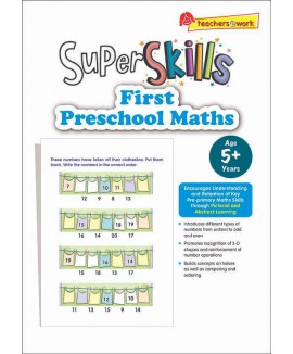 SAP_Super Skills First Preschool Maths (Age 5+ Years) แบบฝึกหัดคณิตศาสตร์สำหรับอนุบาล 5 ปีขึ้นไป