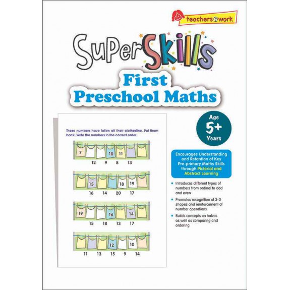 SAP_Super Skills First Preschool Maths (Age 5+ Years) แบบฝึกหัดคณิตศาสตร์สำหรับอนุบาล 5 ปีขึ้นไป