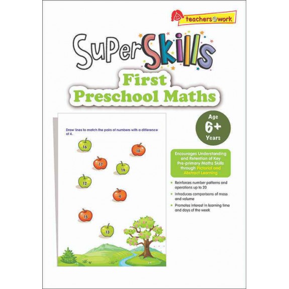 SAP_Super Skills First Preschool Maths (Age 6+ Years) แบบฝึกหัดคณิตศาสตร์สำหรับอนุบาล 6 ปีขึ้นไป