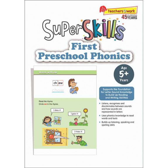 SAP_SUPER SKILLS First Preschool Phonics (Age 5+ Years) โฟนิกส์สำหรับเด็กอายุ 5 ปีขึ้นไป