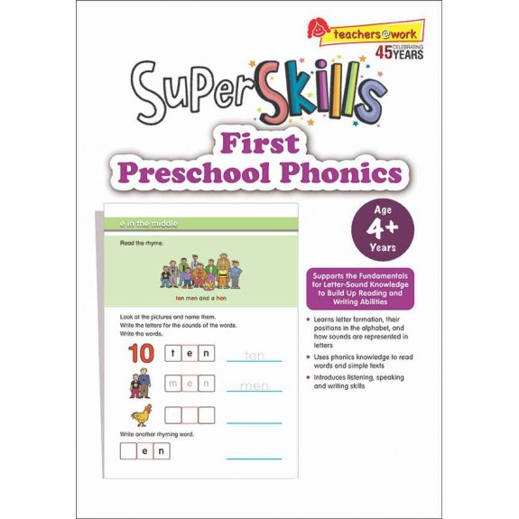 SAP_SUPER SKILLS First Preschool Phonics (Age 4+ Years) โฟนิกส์สำหรับเด็กอายุ 4 ปีขึ้นไป