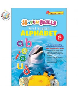 แบบฝึกหัดภาษาอังกฤษระดับอนุบาล Super Skills First English Alphabet (Age 3+ Years)