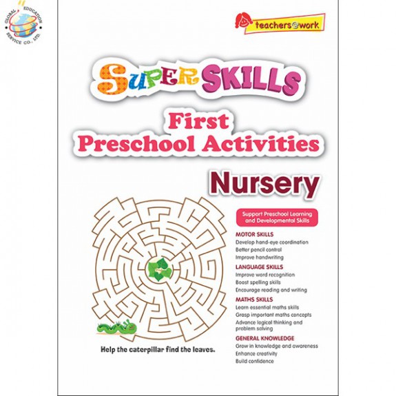 แบบฝึกหัดภาษาอังกฤษระดับอนุบาล Super Skills First Preschool Activities Nursery