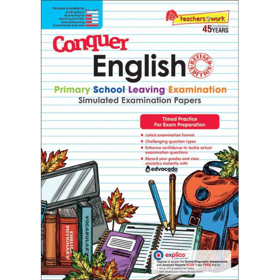 SAP_แบบฝึกหัดภาษาอังกฤษสำหรับป.6 Conquer English Primary School Leaving Examination – Simulated Examination Papers
