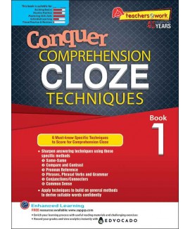 SAP_Conquer COMPREHENSION CLOZE TECHNIQUES Book 1  แบบฝึกหัดการอ่านจับใจความและเติมคำในช่องว่างสำหรับชั้นประถมศึกษาปีที่ 1