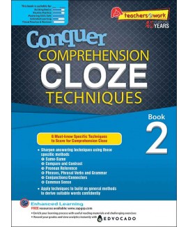 SAP_Conquer COMPREHENSION CLOZE TECHNIQUES Book 2  แบบฝึกหัดการอ่านจับใจความและเติมคำในช่องว่างสำหรับชั้นประถมศึกษาปีที่ 2