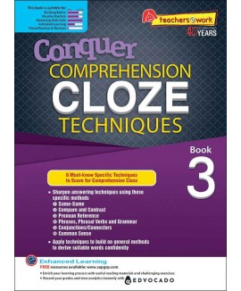 SAP_Conquer COMPREHENSION CLOZE TECHNIQUES Book 3  แบบฝึกหัดการอ่านจับใจความและเติมคำในช่องว่างสำหรับชั้นประถมศึกษาปีที่ 3