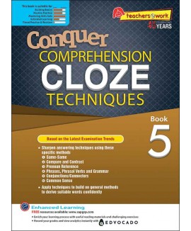 SAP_Conquer COMPREHENSION CLOZE TECHNIQUES Book 5  แบบฝึกหัดการอ่านจับใจความและเติมคำในช่องว่างสำหรับชั้นประถมศึกษาปีที่ 5