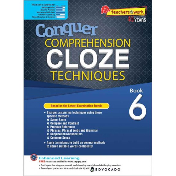 SAP_Conquer COMPREHENSION CLOZE TECHNIQUES Book 6 แบบฝึกหัดการอ่านจับใจความและเติมคำในช่องว่างสำหรับชั้นประถมศึกษาปีที่ 6 SAP_Conquer COMPREHENSION CLOZE TECHNIQUES Book 6 แบบฝึกหัดการอ่านจับใจความและเติมคำในช่องว่างสำหรับชั้นประถมศึกษาปีที่ 6