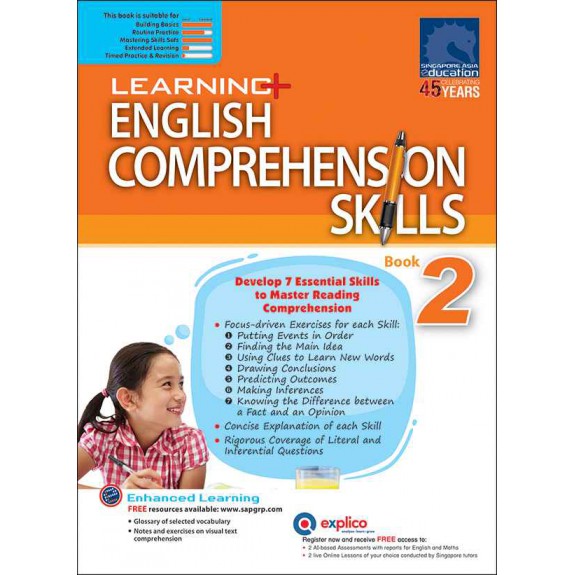 SAP_แบบฝึกหัดภาษาอังกฤษประถมศึกษาปีที่ 2 LEARNING+ ENGLISH COMPREHENSION SKILLS Book 2 SAP_แบบฝึกหัดภาษาอังกฤษประถมศึกษาปีที่ 2 LEARNING+ ENGLISH COMPREHENSION SKILLS Book 2