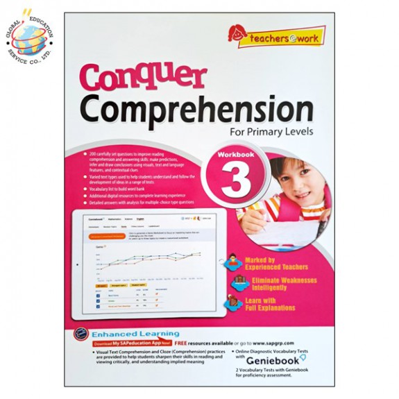 แบบฝึกหัดสรุปใจความภาษาอังกฤษ Conquer Comprehension For Primary Levels Workbook 3