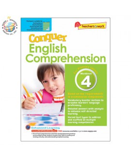 แบบฝึกหัดสรุปใจความภาษาอังกฤษ Conquer Comprehension For Primary Levels Workbook 4